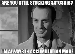 Are You Still Stacking Satoshis Meme
