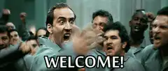 Nicolas Cage yelling WELCOME