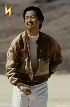 Bruce Lee lightning bolt meme