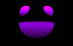 Color changing smiley face