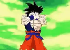 Goku transforms into Super Saiyan