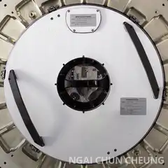 Astronaut Earth reflection in hatch