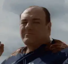 James Gandolfini as Tony Soprano nodding