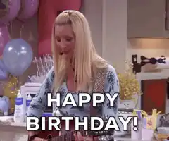 Phoebe singing happy birthday with ukulele