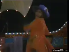Michael Jackson dancing at night