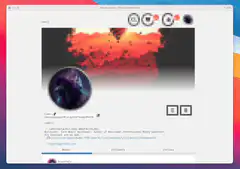Nostr social media interface