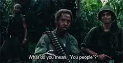 You people? What do you mean?