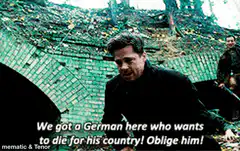 We got a German here who wants to die for his country