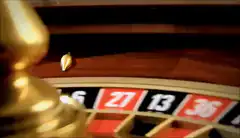 Roulette wheel spinning