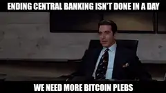 Gump talking about bitcoin plebs