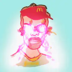 Glowing McDonald's Cap Cartoon
