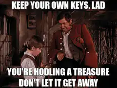 Keep Your Own Keys Lad Hodling A Treasure