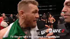 Conor McGregor apologizes to absolutely nobody