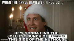 When the Apple reviewer finds us