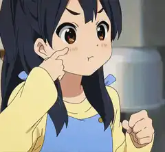 Azusa pinch cheek
