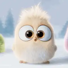 Baby Minion Blinking in Snow
