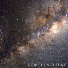 Woman falling through space