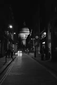 St Paul's Cathedral at night