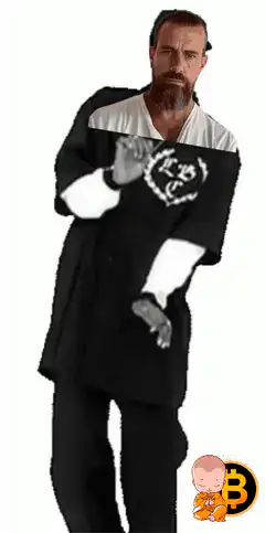 Robert De Niro dancing with Bitcoin logo