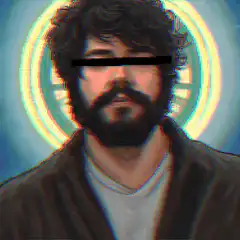 Nostr Developer with Glitch Effect