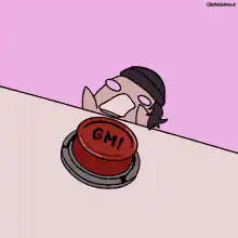 GM button cartoon