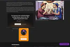 Lightning Network payment popup