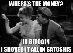 Where's the money? In Bitcoin