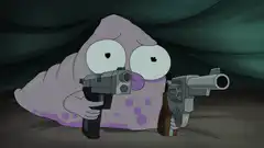 Slug holding two guns