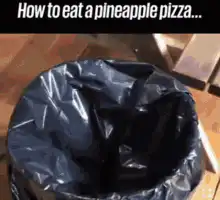 How to eat a pineapple pizza
