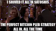 I Shoved It All In Satoshis Meme