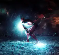 Iron Man repulsor blast