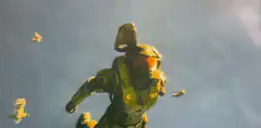 Master Chief falling through sky