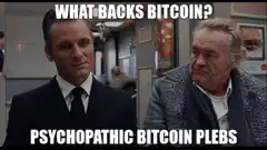 What Backs Bitcoin Psychopathic Bitcoin Plebs