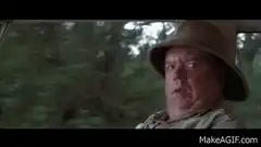 Jim Carrey as Ace Ventura yelling in a car