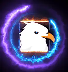 Nostr eagle logo with glowing ring