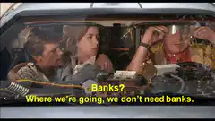 Back to the Future Banks meme