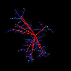 Abstract geometric lines animation