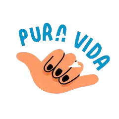 Pura Vida Shaka Hand