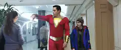 Shazam zaps a man in a mall