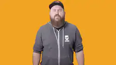 Bearded man conjures more power