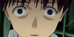 Yuji Itadori shocked face