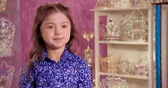Girl makes a smug face