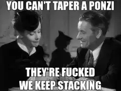 You Can't Taper a Ponzi We Keep Stacking