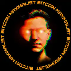 Bitcoin Maximalist Glowing Eyes