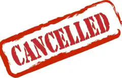 Red cancelled stamp