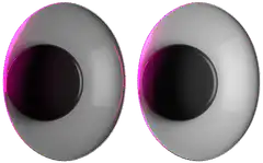 3d cartoon eyes looking around