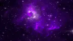 Purple Space Nebula Background