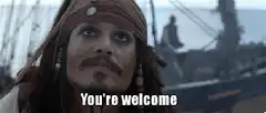 Jack Sparrow You're Welcome