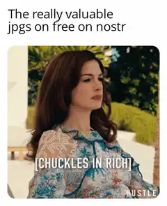 Anne Hathaway chuckles in rich