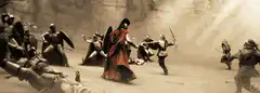 Gladiator fighting in arena